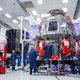 SpaceX employees working on the Crew Dragon spacecraft at SpaceX HQ in Hawthorne, California, in October 2019.